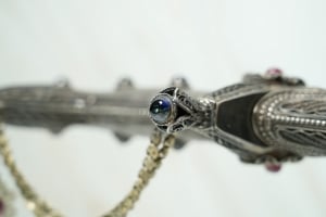 Rare Traditional Ottoman/Turkish Silver Sword – Handcrafted Filigree Work - 9