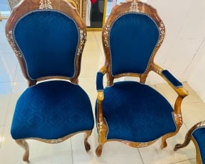 Classic Royal Sofa Set with Natural Mother-of-Pearl Inlay - 4