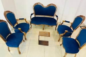 Classic Royal Sofa Set with Natural Mother-of-Pearl Inlay - 2