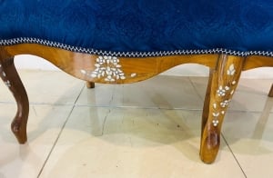 Classic Royal Sofa Set with Natural Mother-of-Pearl Inlay - 7