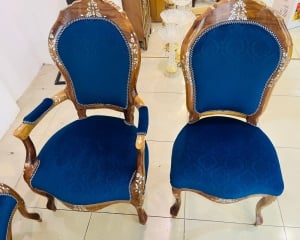 Classic Royal Sofa Set with Natural Mother-of-Pearl Inlay - 3