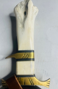 Large Dagger with Natural Bone Handle - 2