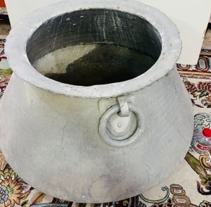 Large Antique Copper Cooking Pot - 2