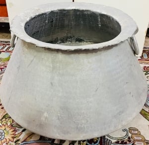 Large Antique Copper Cooking Pot - 4