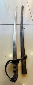 Old Military Saber with Bird-Head Handle - 4