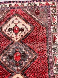Antique Handmade Heritage Rug with Geometric Patterns - 5