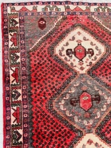 Antique Handmade Heritage Rug with Geometric Patterns - 4