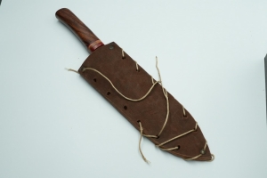High Quality Large Dagger With A Distinctive Leather Cover - 2 - 2
