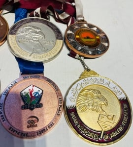 Set of 8 Vintage Qatari Sports Medals - 2