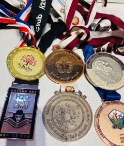 Set of 8 Vintage Qatari Sports Medals - 3