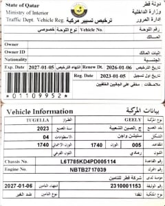 جيلي توجيلا موديل 2023، Y-16063 - 11