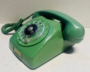 Vintage Green Ericsson Dialog Rotary Telephone - 3