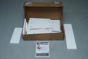 ألواح أثاث أبيض غير مركّب من HOMCOM - 2