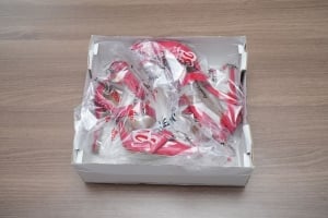 حذاء كعب عالٍ أحمر بأحزمة من Ayakkabı Ateşi - 3