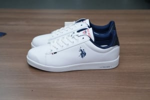 حذاء رياضي جلد أبيض U.S. Polo Assn. - 8