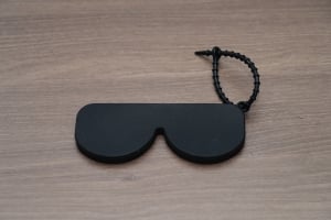 حامل نظارات أسود Meleni Home مع قطعة تنظيف - 3