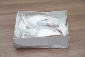 حذاء كعب أبيض بحزام كاحل ومقدمة مدببة - 3