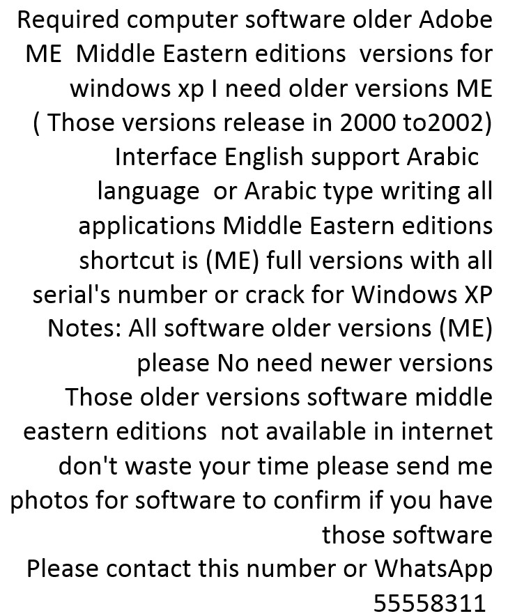 looking Adobe Older software  - 3