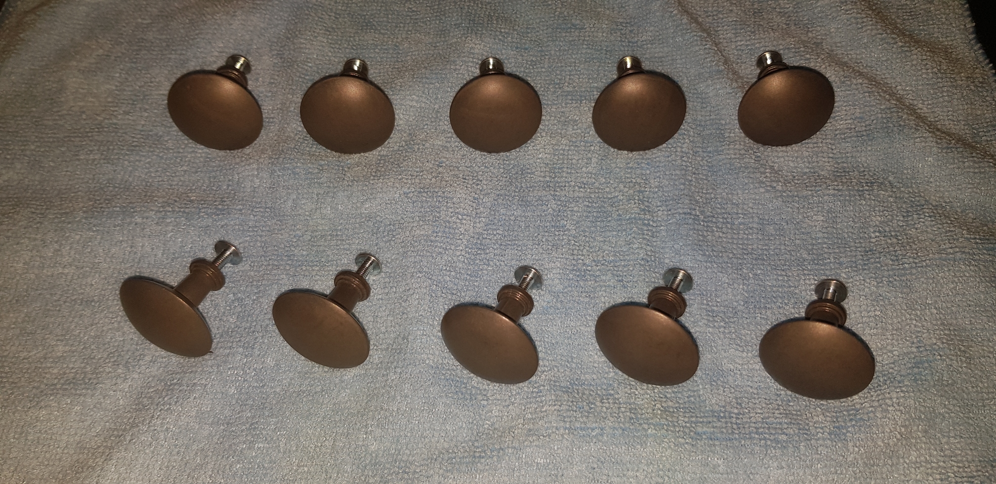 10 Brand New Drawer Iron Knobs - 2