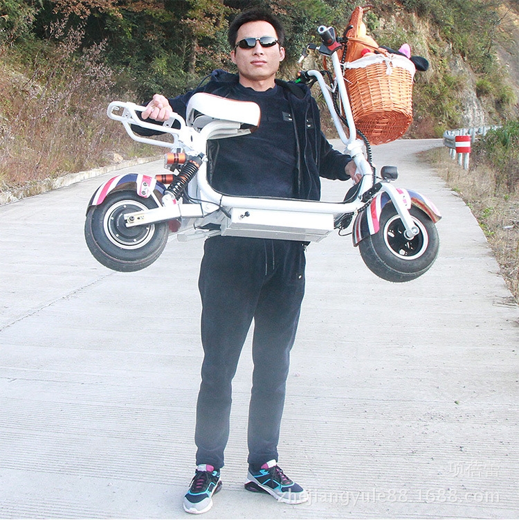Wide tire electric scooter car - 8