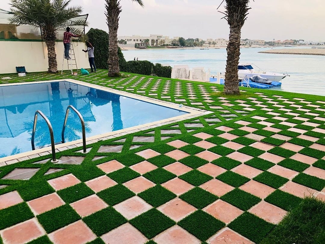 اعمال العشب الصناعي - 2
