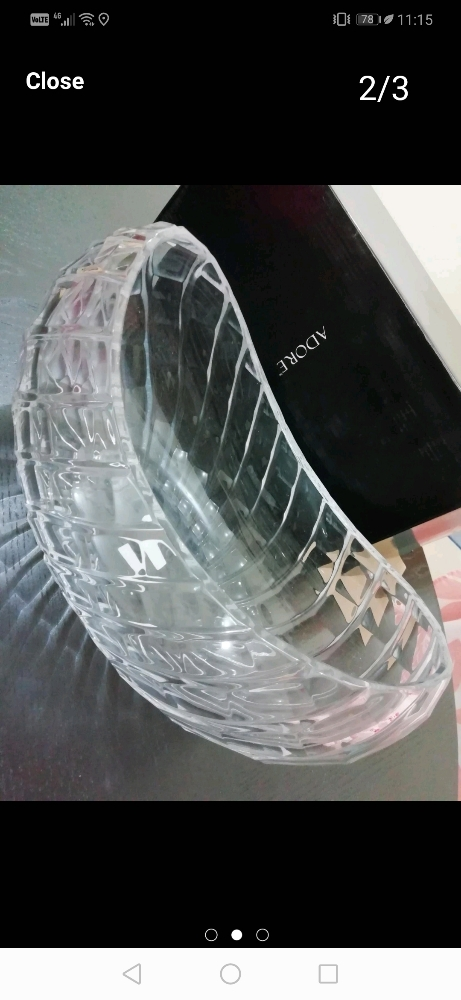 VERSACE DECORATIVE CRYSTAL BOWL - 1