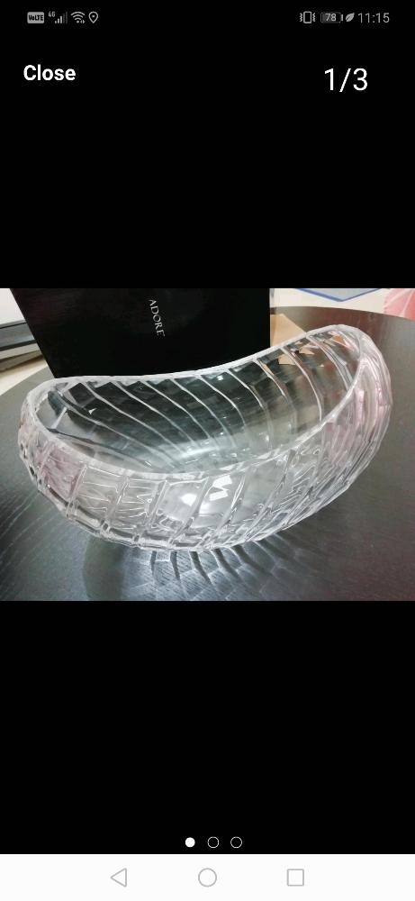VERSACE DECORATIVE CRYSTAL BOWL - 2