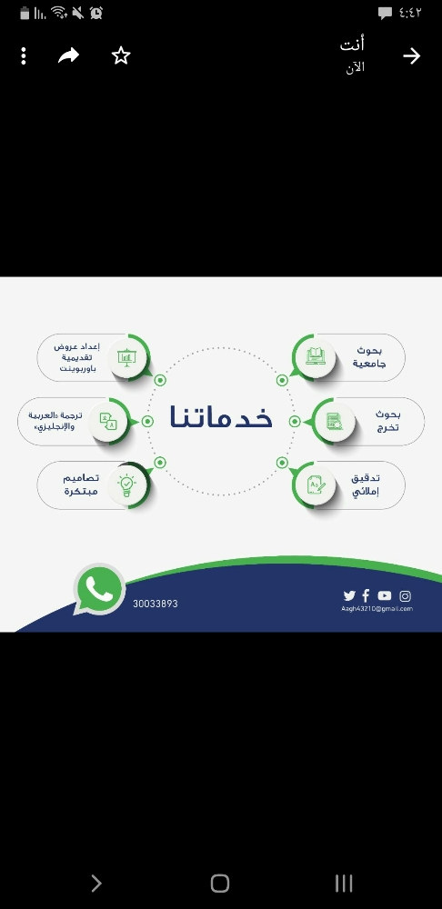 عمل بحوث علميه - 1