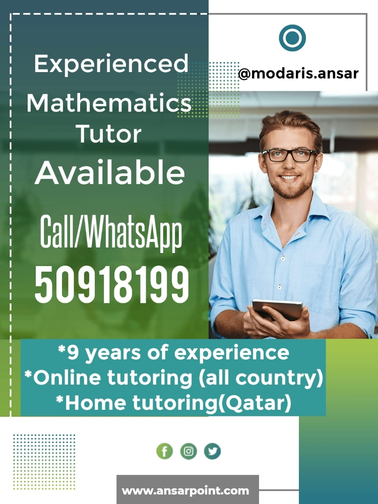call experienced mathematics tutor @50918199 - 1