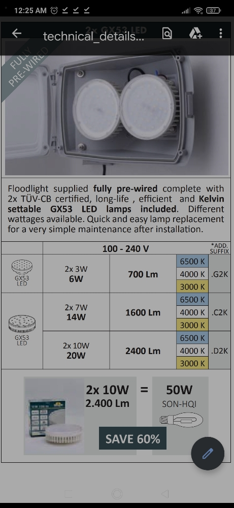 Floodlight for camps - 4