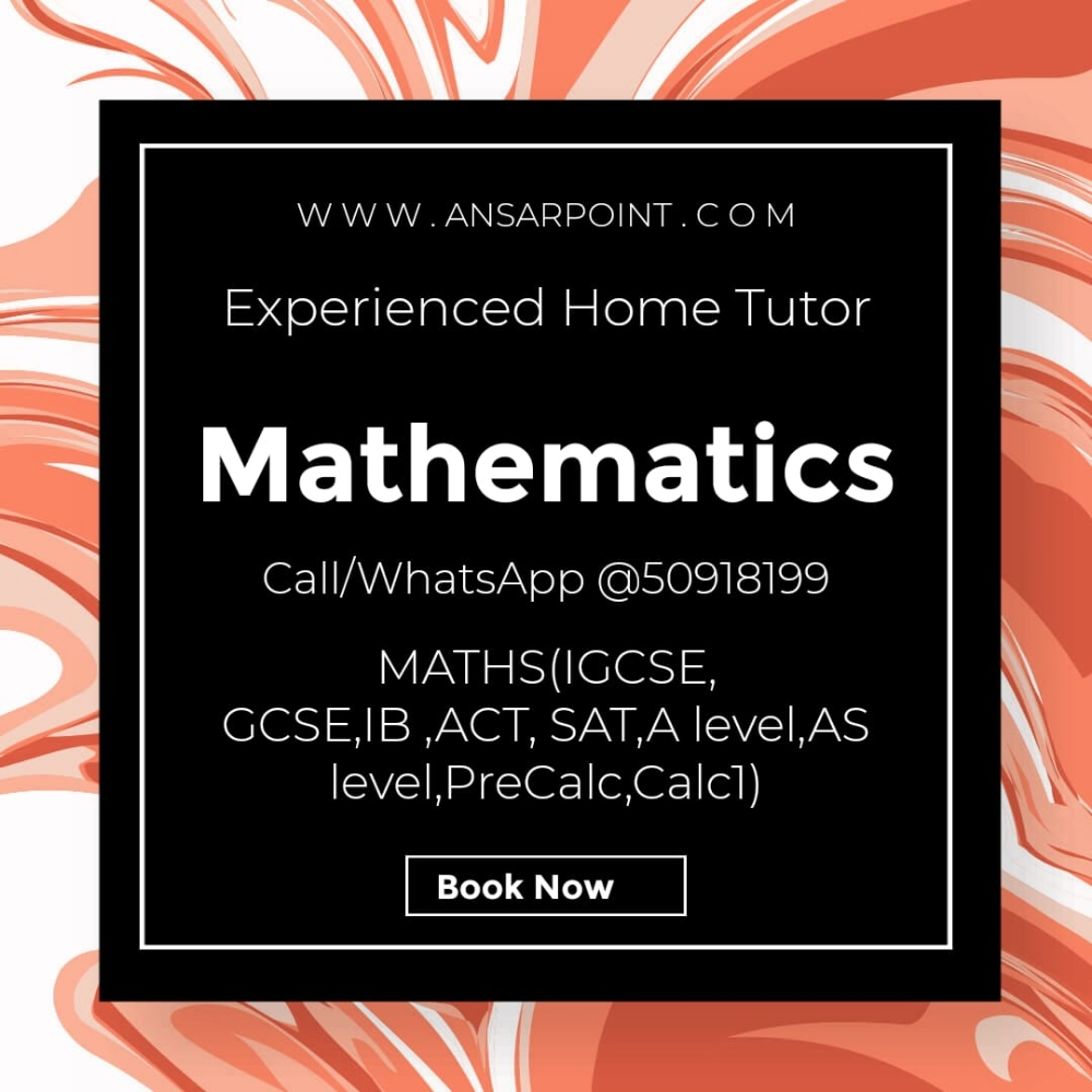 Experienced Maths Tutor - 1