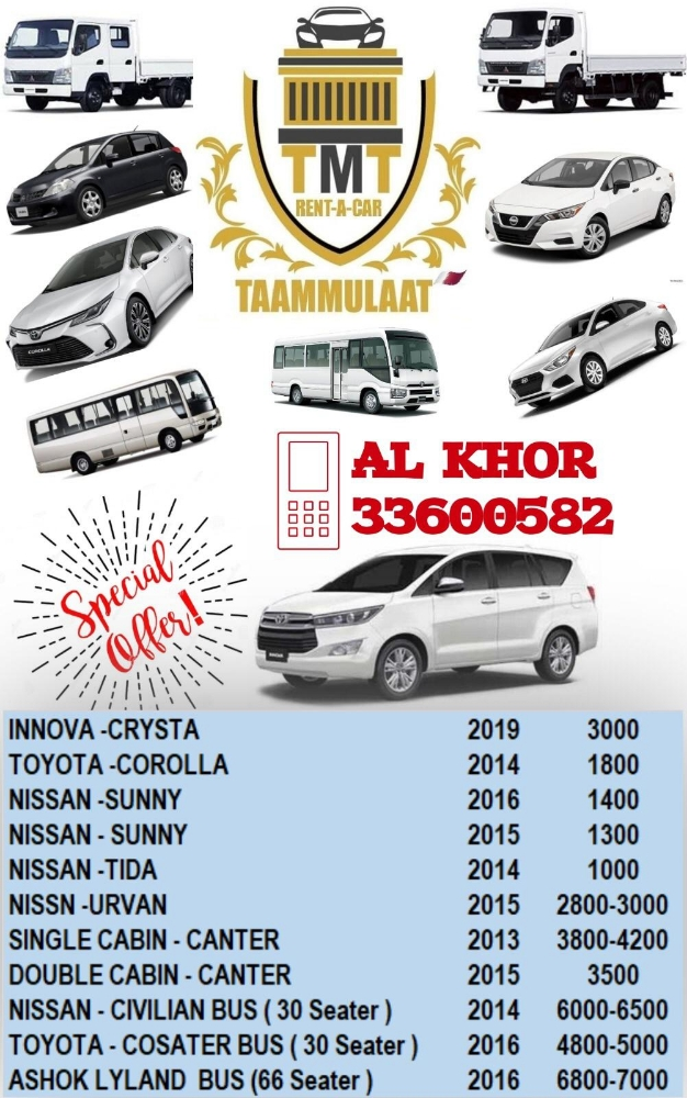 CAR , BUS, HILUX, URVAN,COASTER READY TO RENT - 4