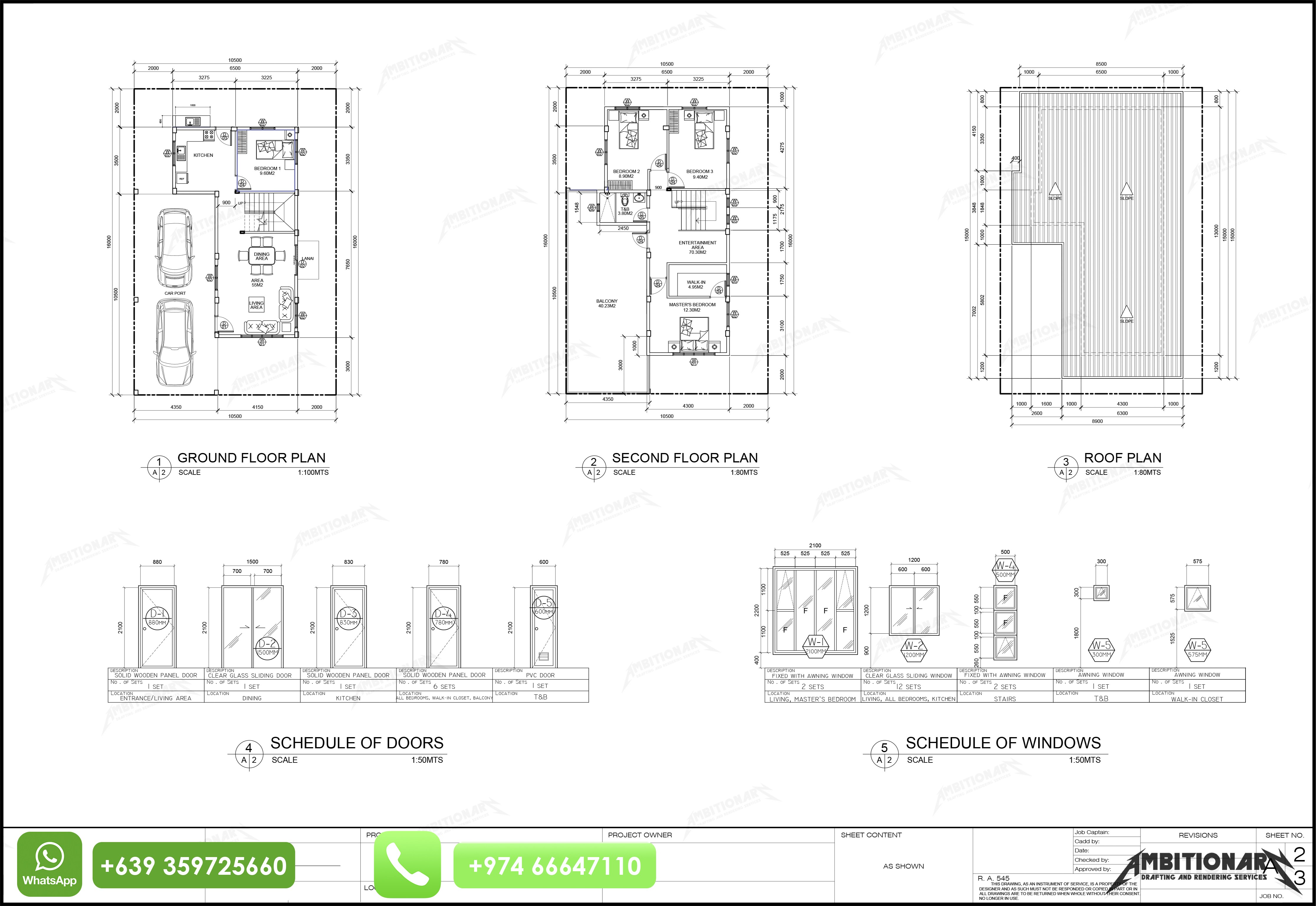 2D CAD DRAFTING &  3D RENDERING - 1