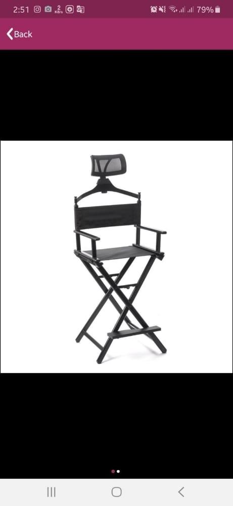 director chair with stand. - 2