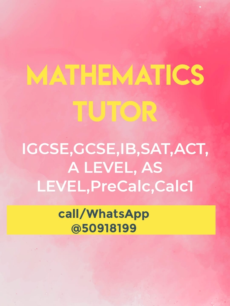 A level and AS level maths tutor - 1
