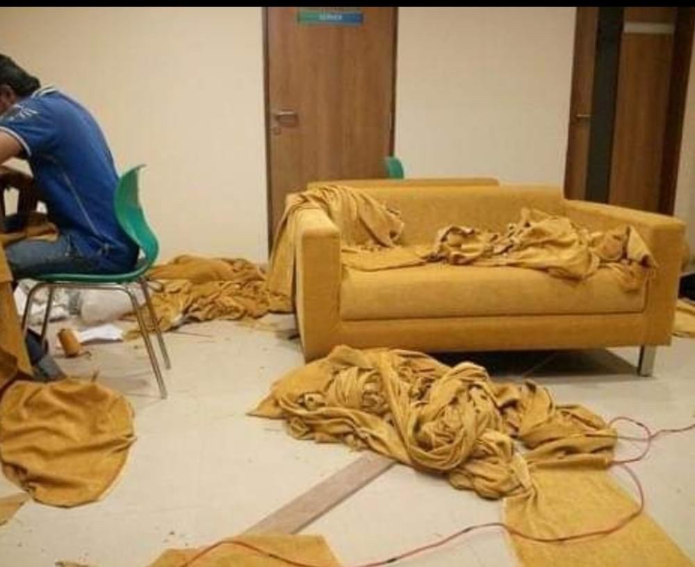 sofa and curtain  - 4