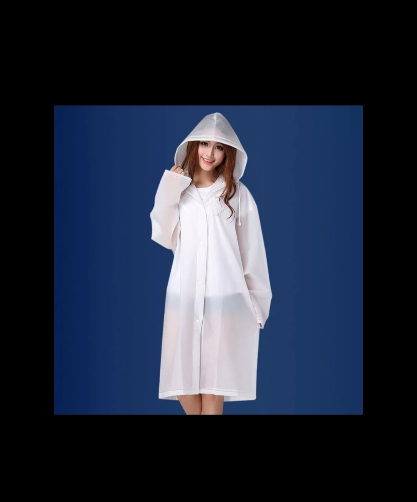 Rain coat with cap - 1