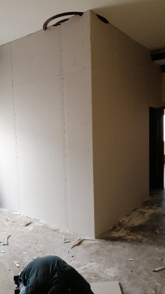 Gypsum board partition work - 4