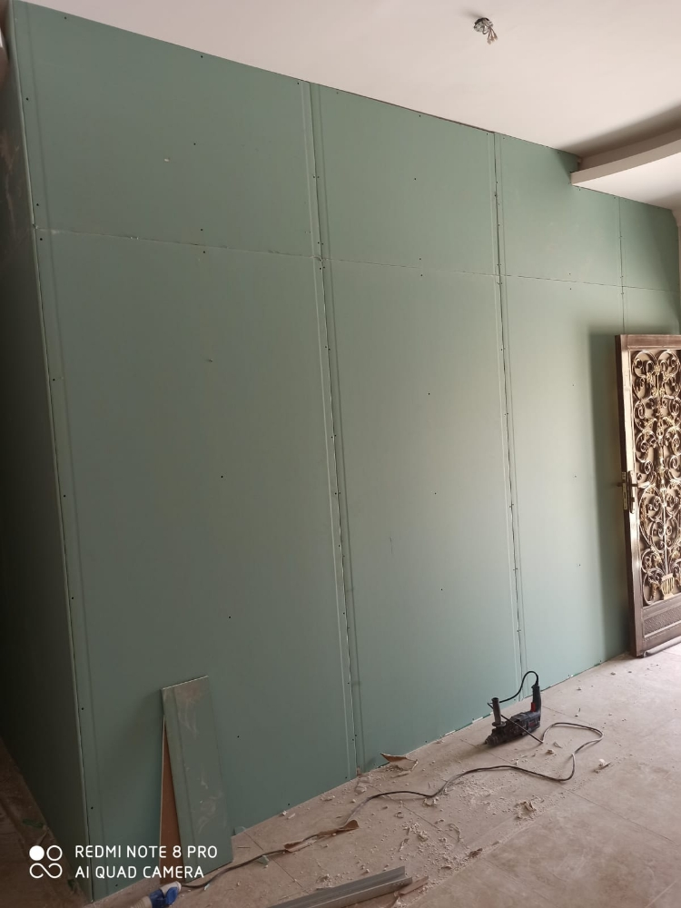 Gypsum board partition work - 2