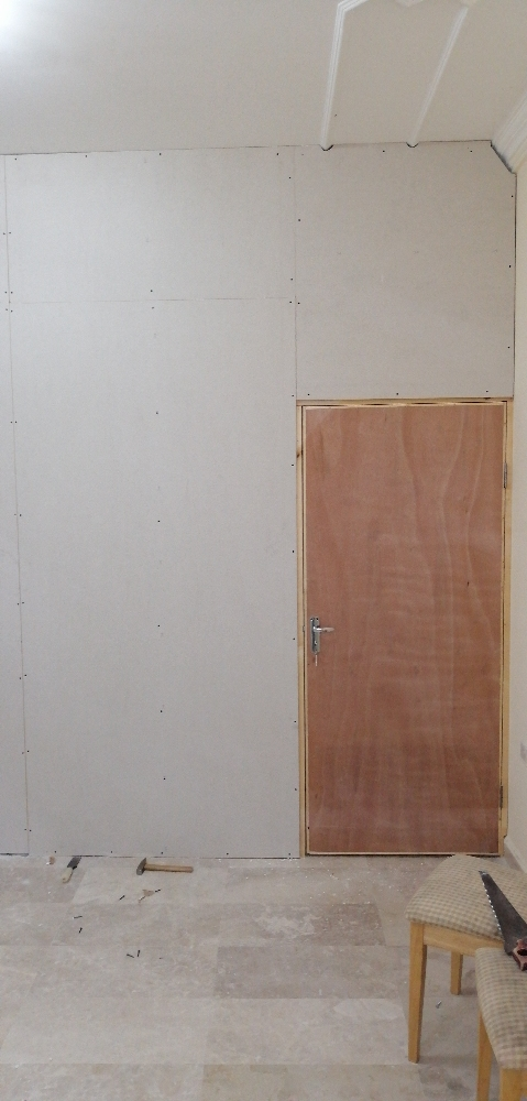 Gypsum board partition work - 3