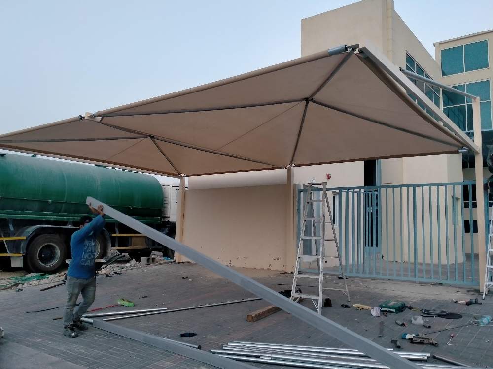 تركيب مظلات قماش وكويك اسبان - 3