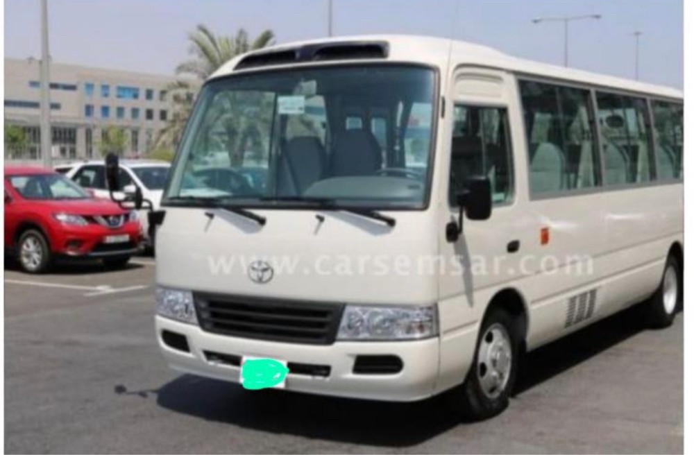 Toyota Coaster bus for rent - 1