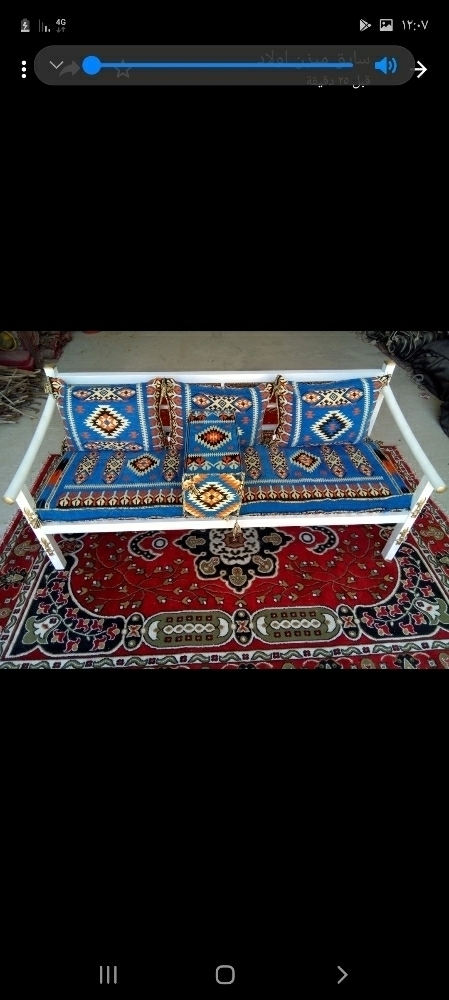 جلسات وكراسي خشب وحديد وطبال - 8