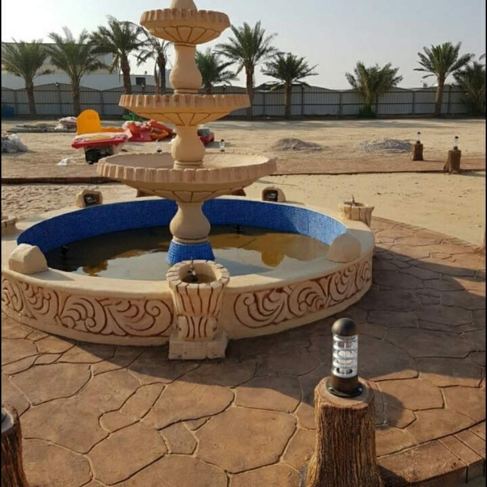 عمل الديكور والنوافير - 1