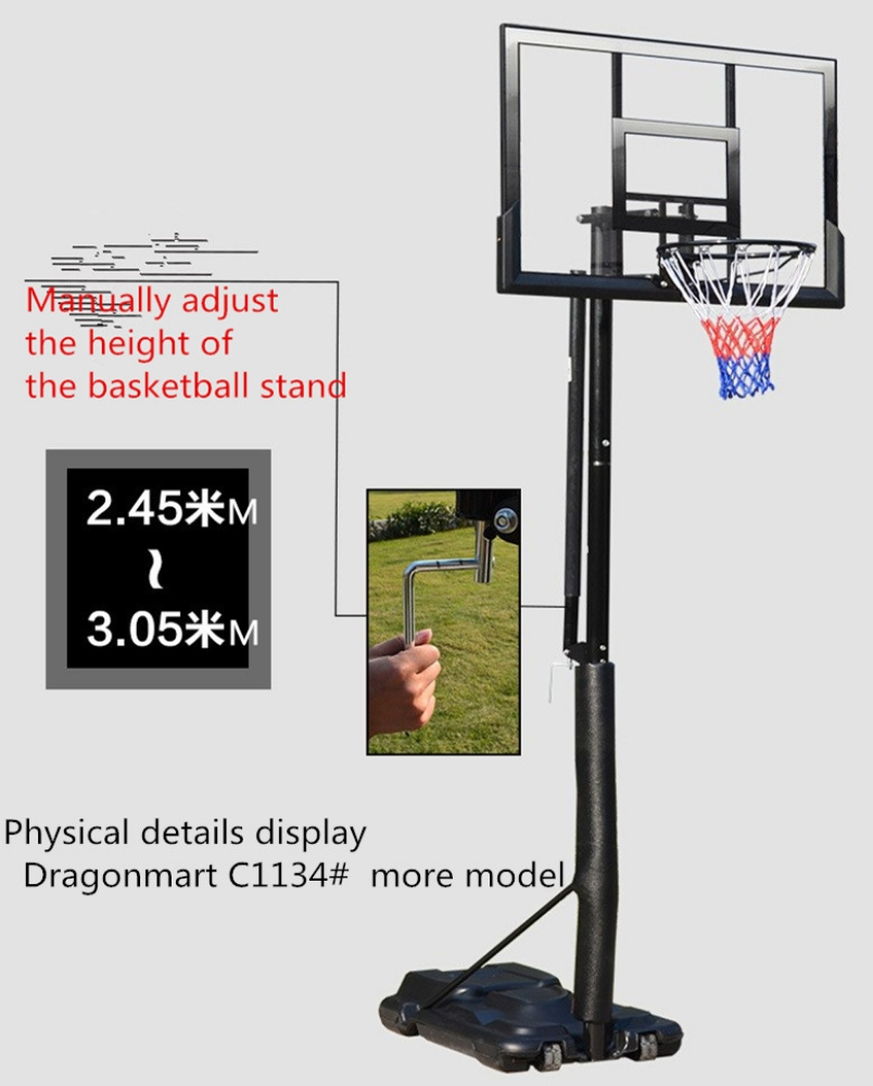 Adjustable basketball hoop - 1