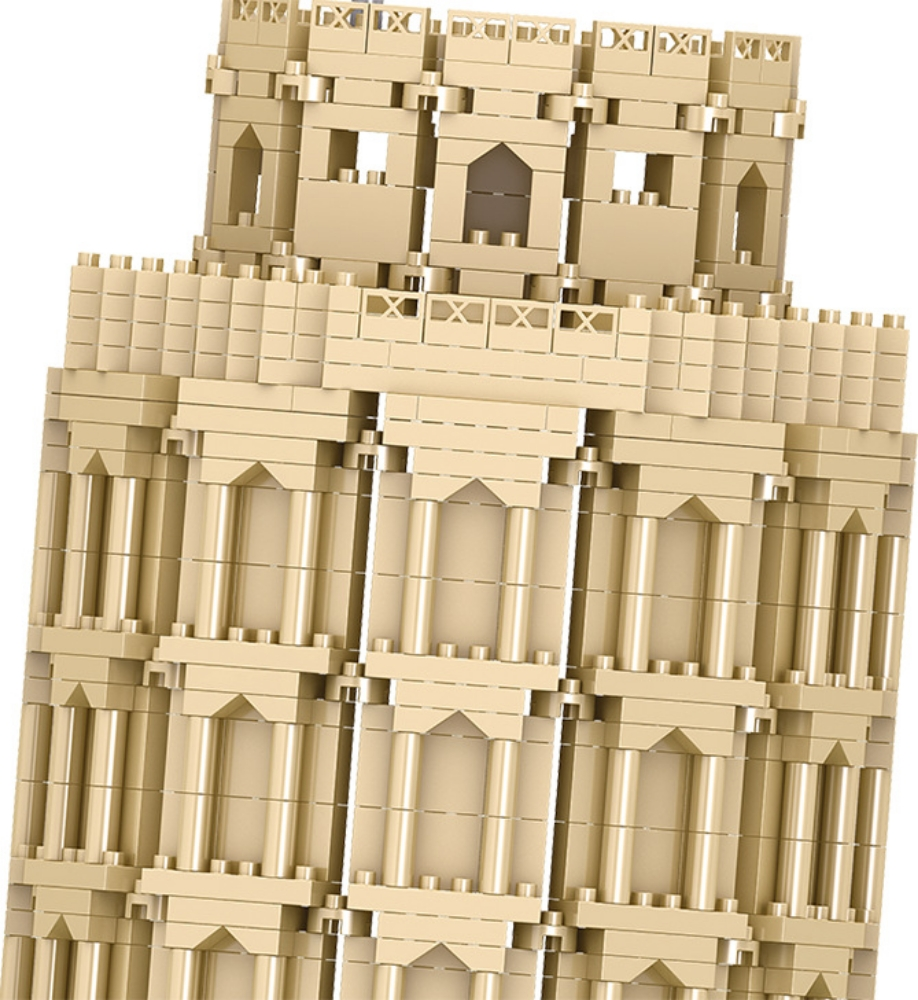 Self-assembling model of building - 2