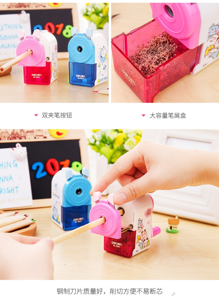 Hand-cranked pencil sharpener to - 7
