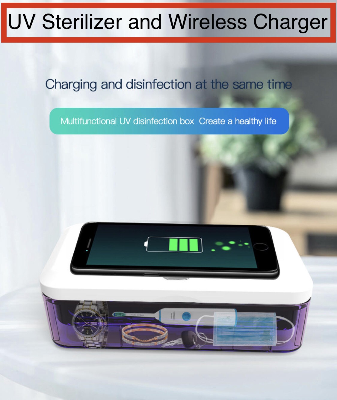 UV Sterilizer with Wireless Charger - 7