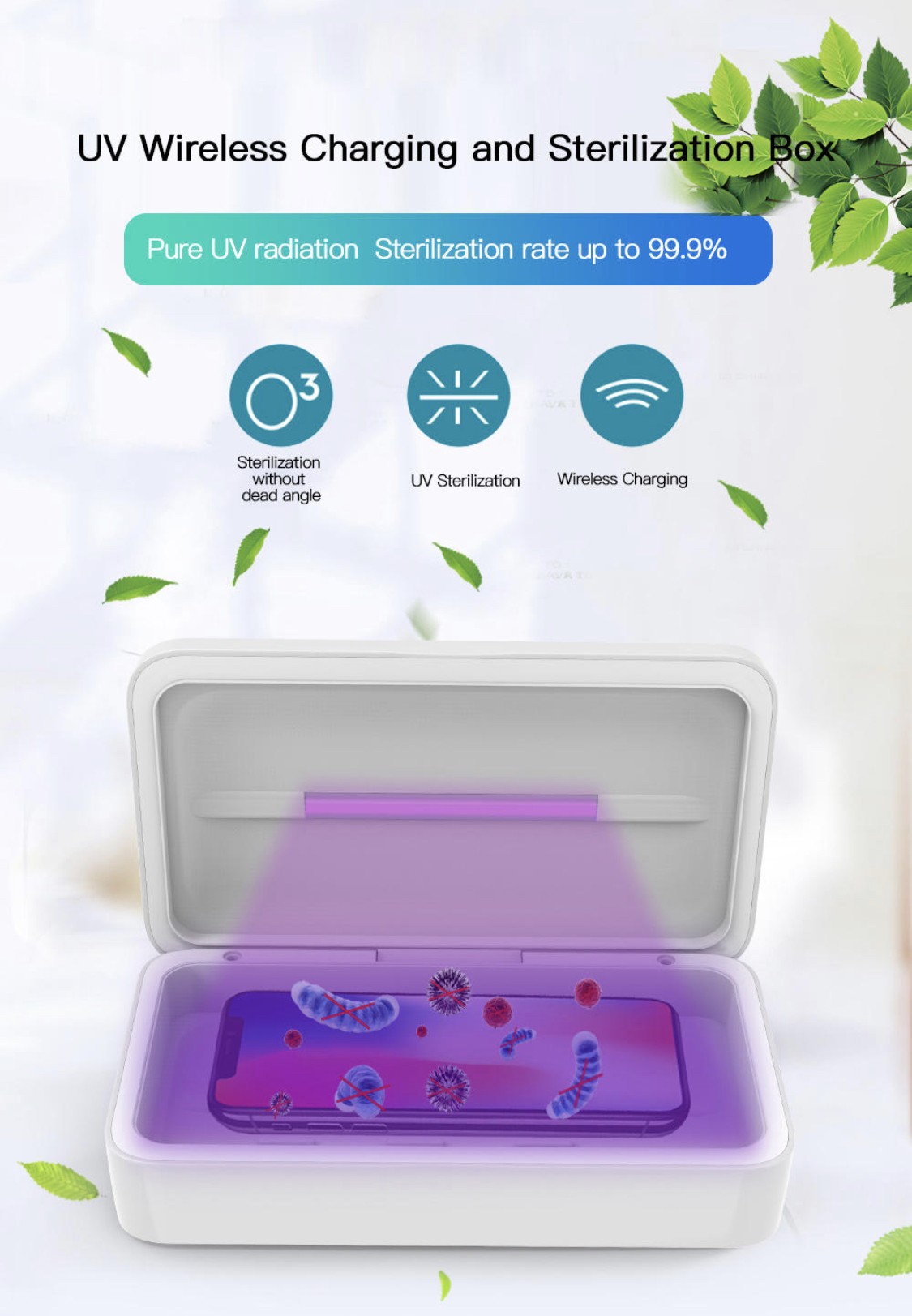UV Sterilizer with Wireless Charger - 9