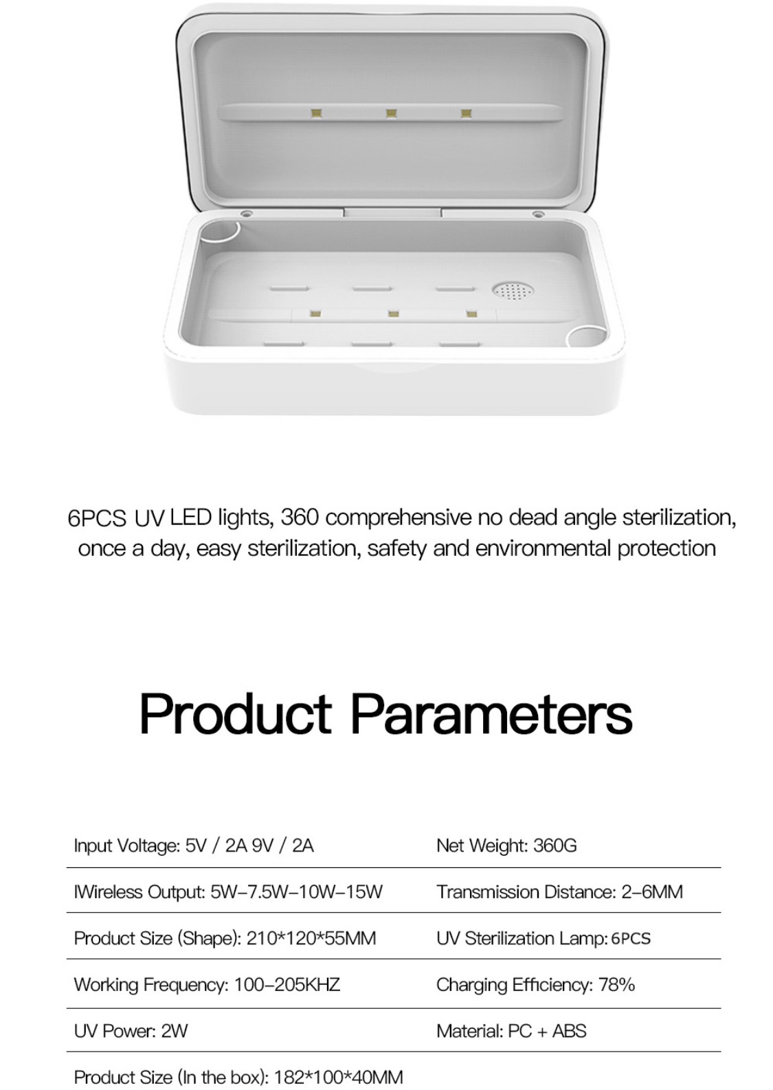 UV Sterilizer with Wireless Charger - 5